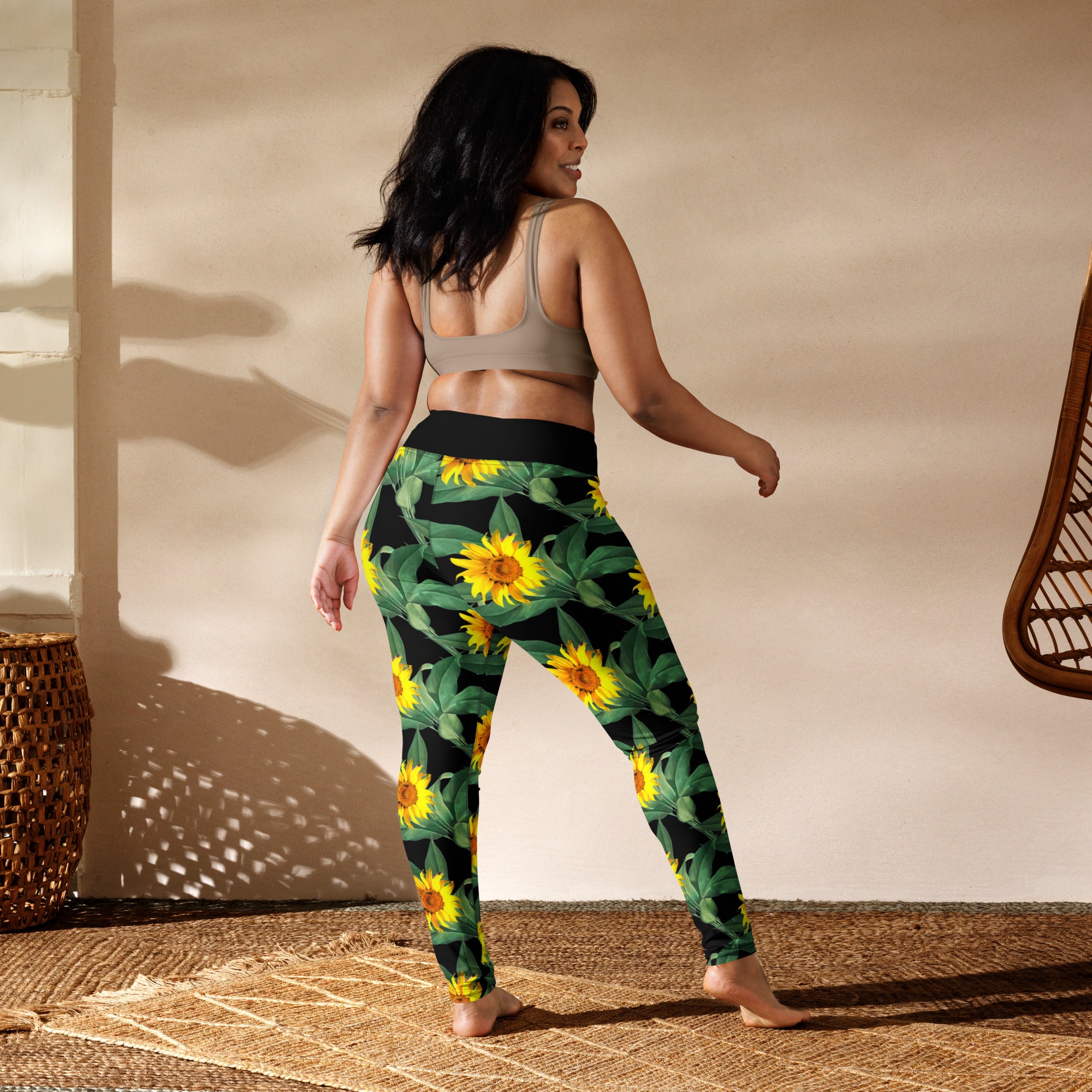 Yoga Floral Print Leggings - CUT - SEW