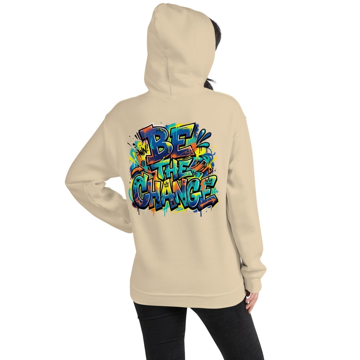 Be The Change Graffiti Hoodie - Hoodie