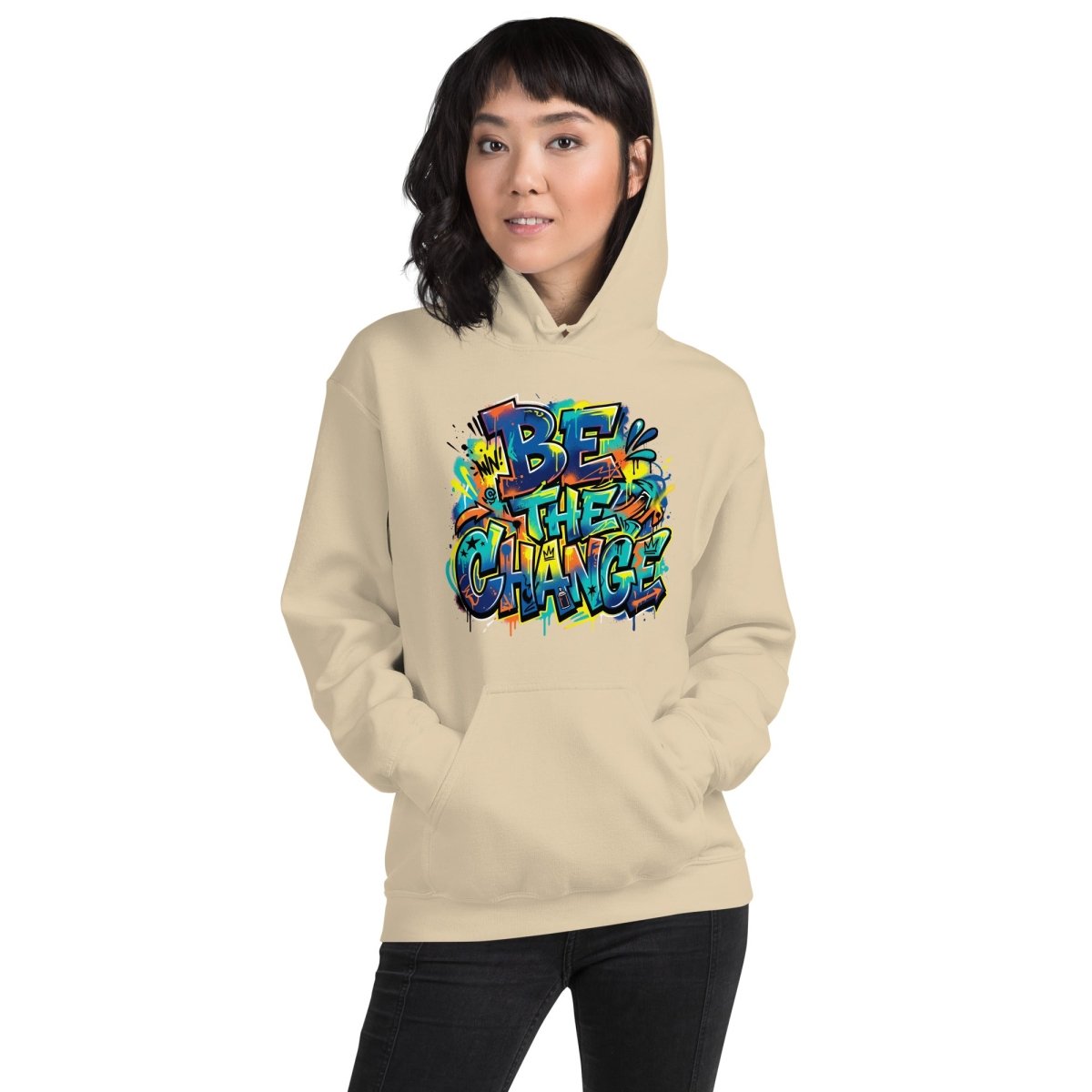 Be The Change Graffiti Hoodie - Hoodie