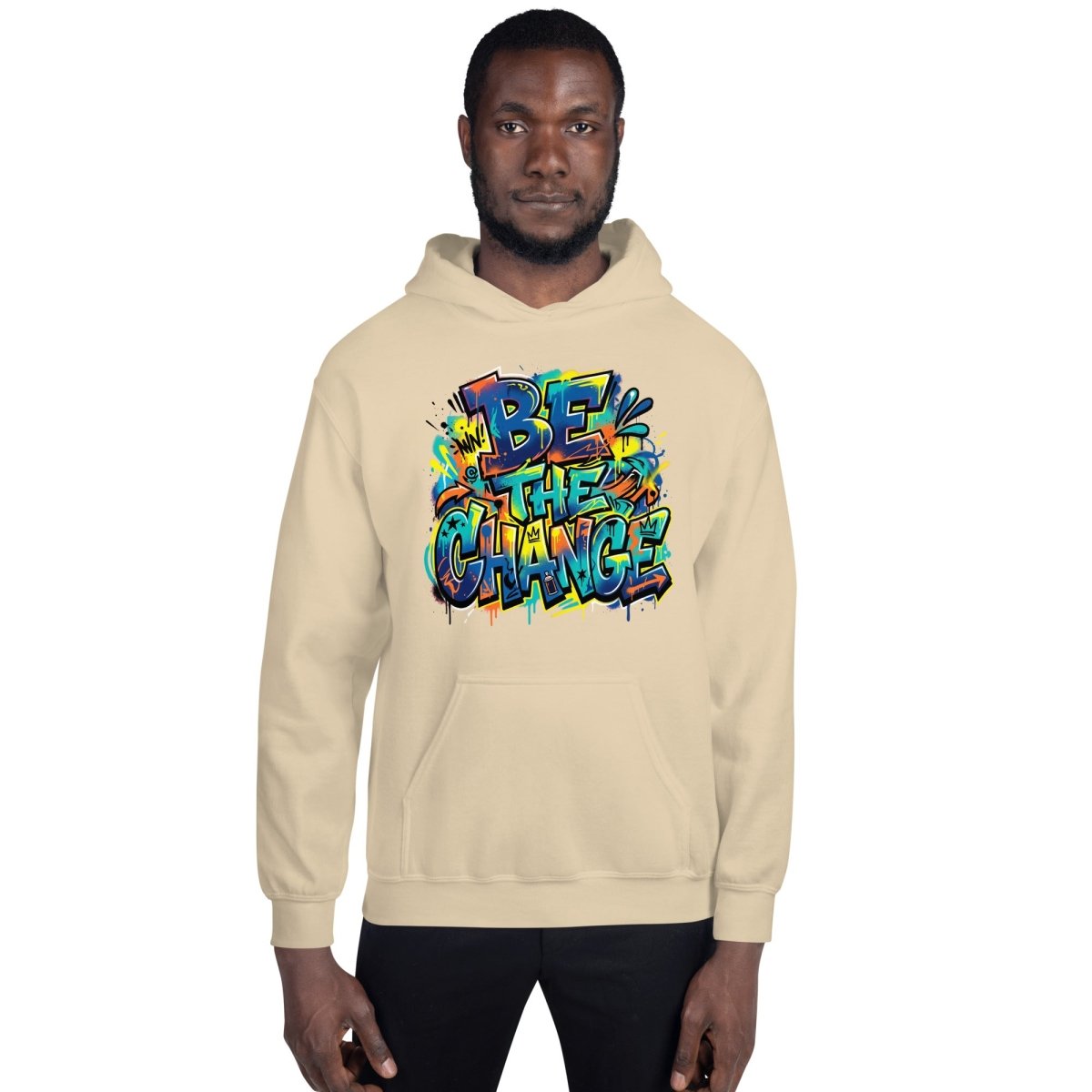 Be The Change Graffiti Hoodie - Hoodie