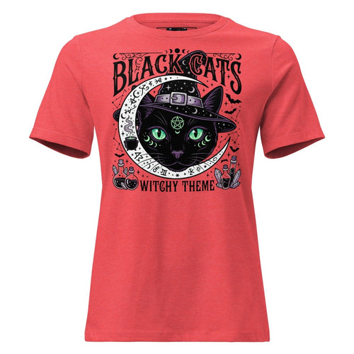 Black Cats Witchy Theme Women's T-Shirt - T-Shirt