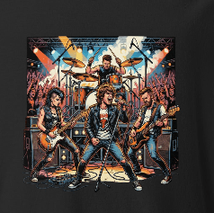 Born to Rock Heavyweight T-Shirt - T-Shirt
