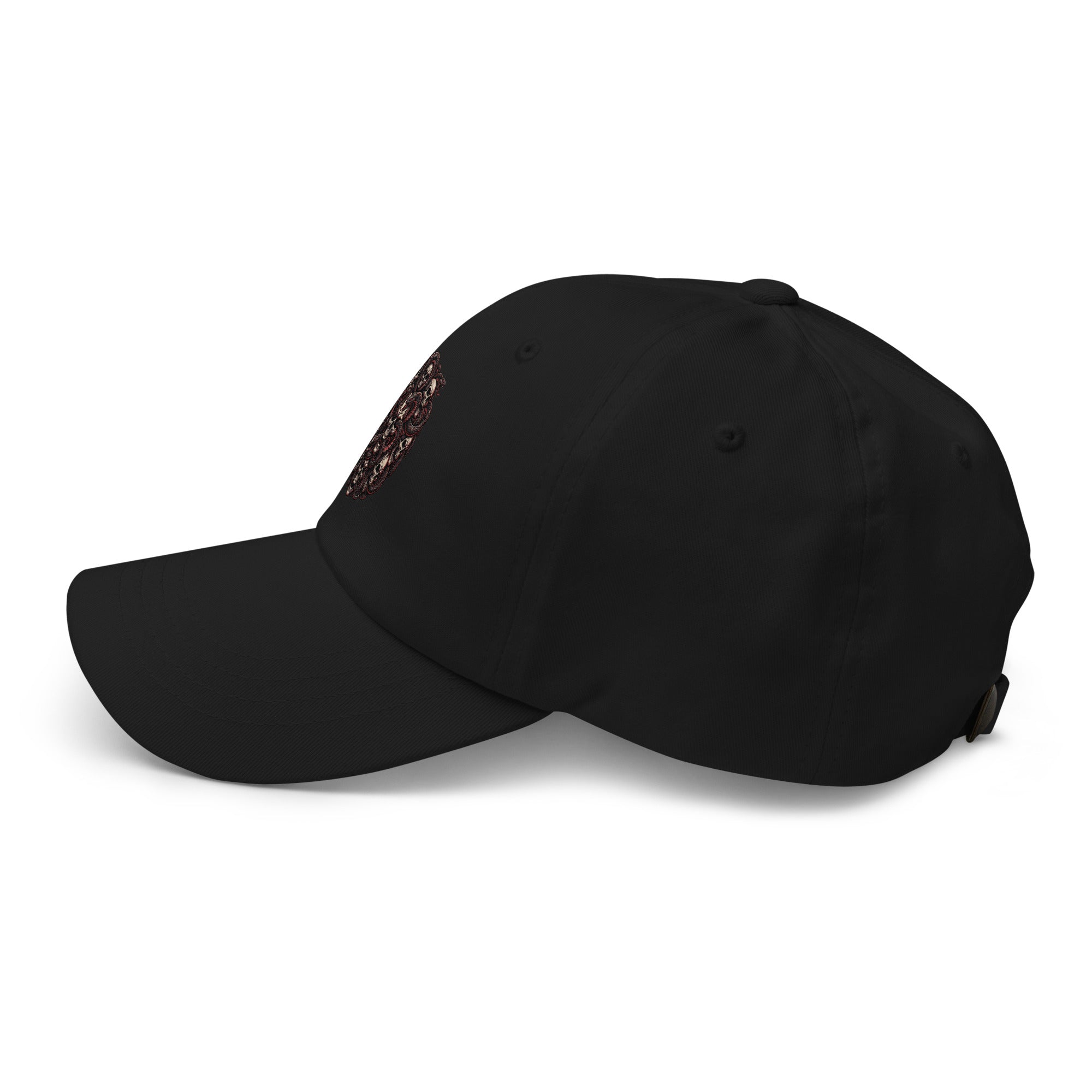 Black cap  on a white background