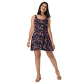 Dark Bloom Skull Skater Dress - Dress