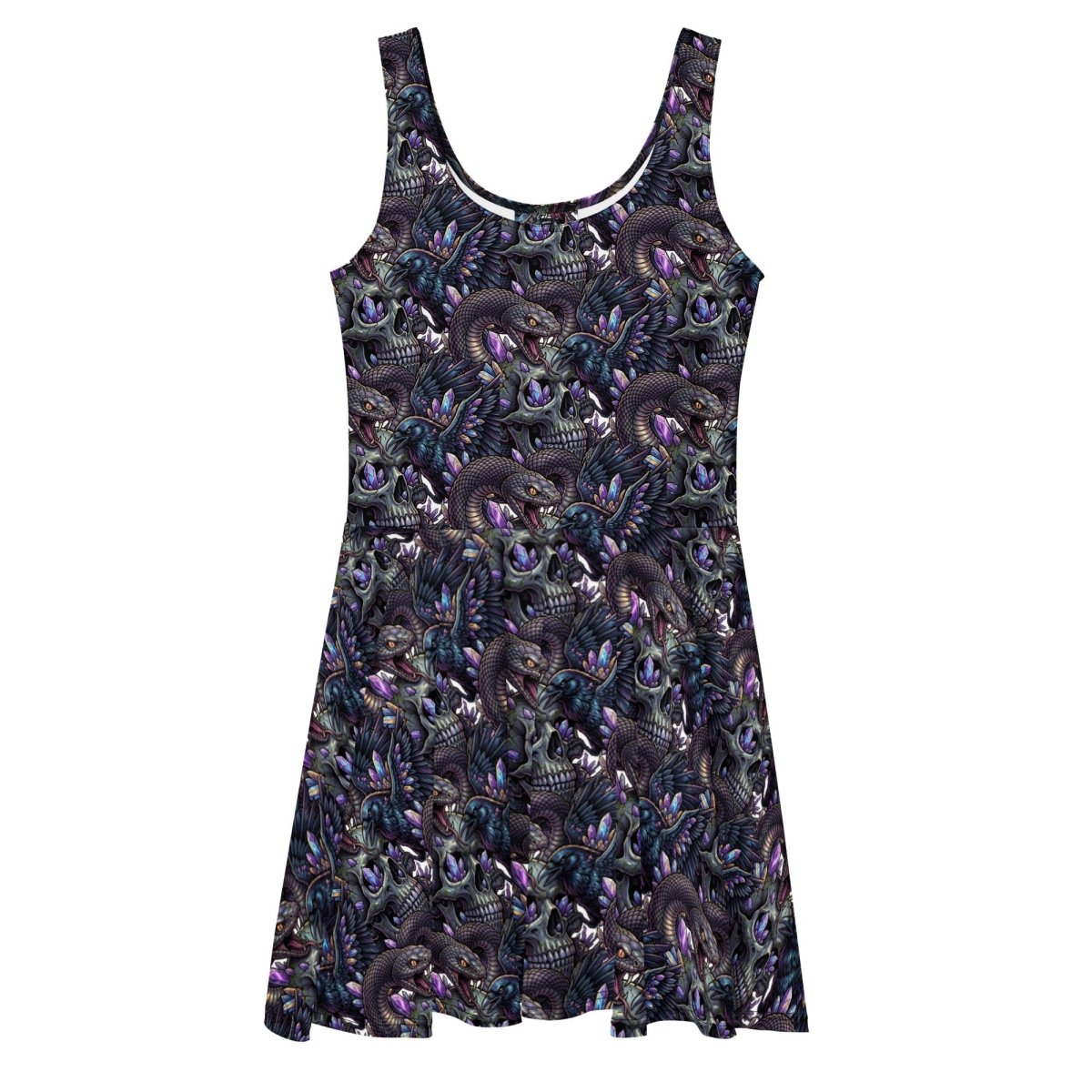 Dark Raven Skater Dress - Dress