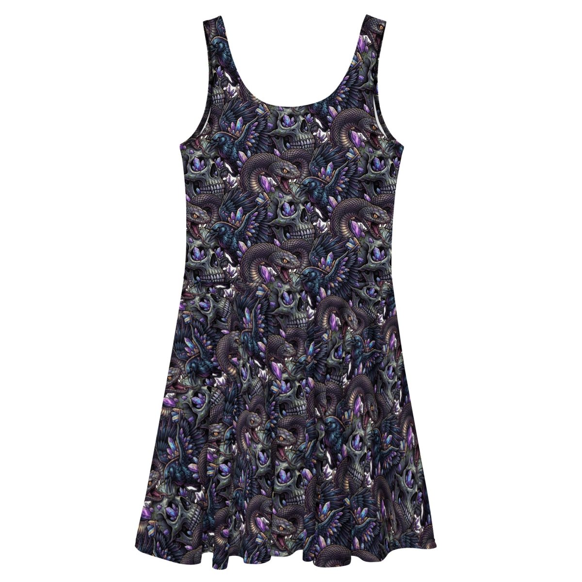 Dark Raven Skater Dress - Dress