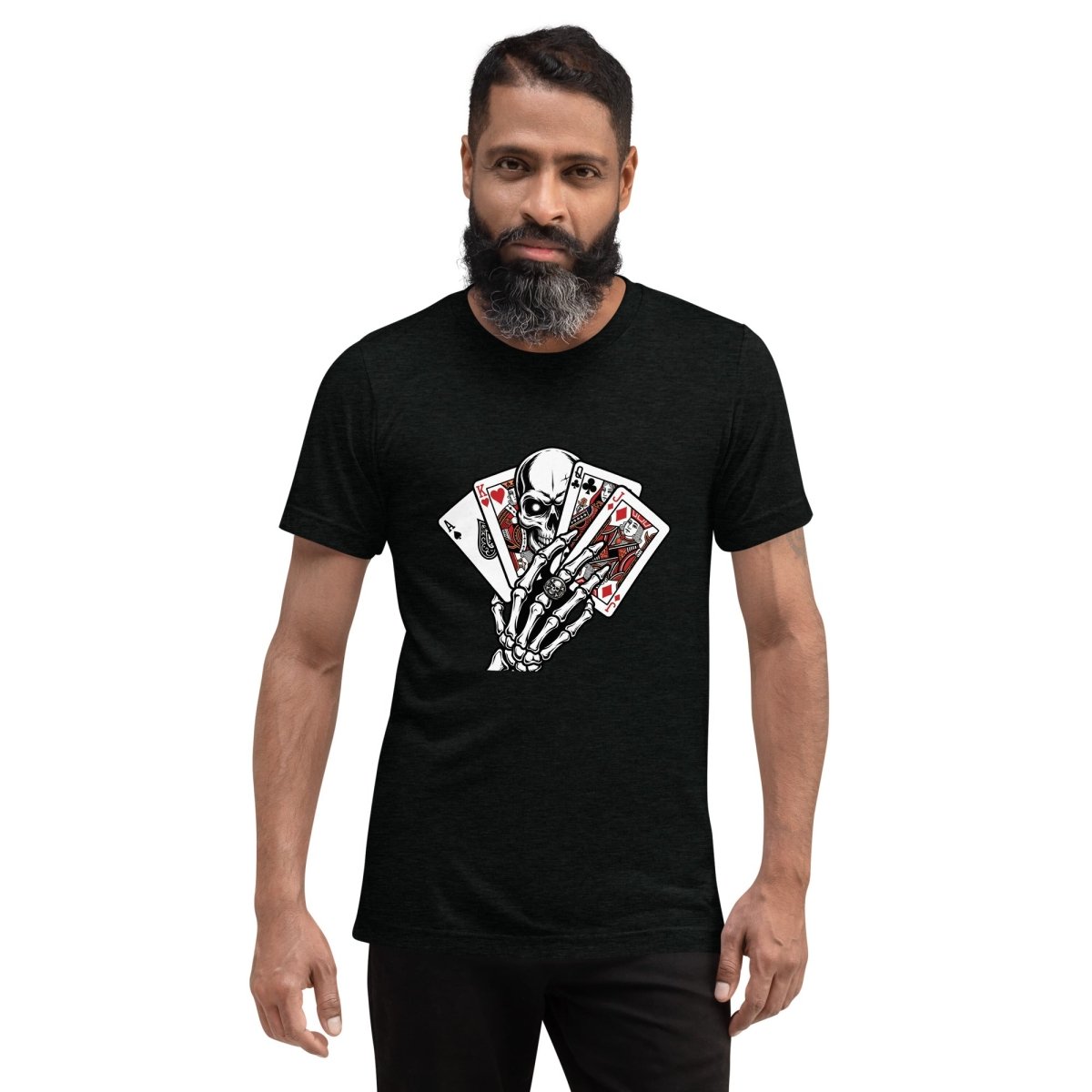 Dead Man's Hand Tri - Blend T-Shirt - T-Shirt