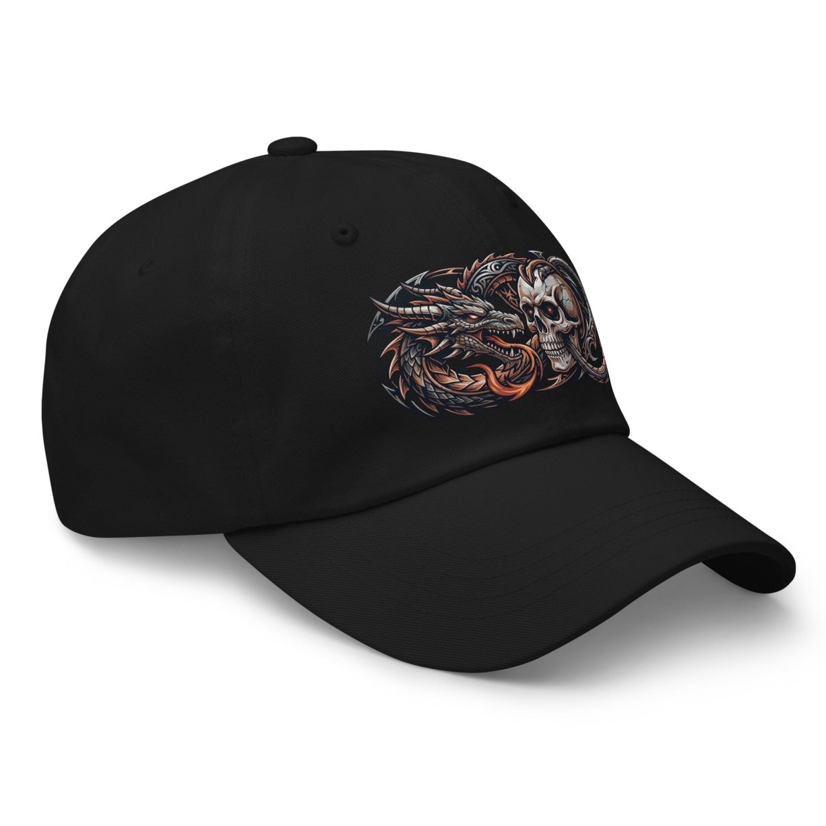 Death & Dragons Dad Hat | Adjustable Unstructured Cap - Hat