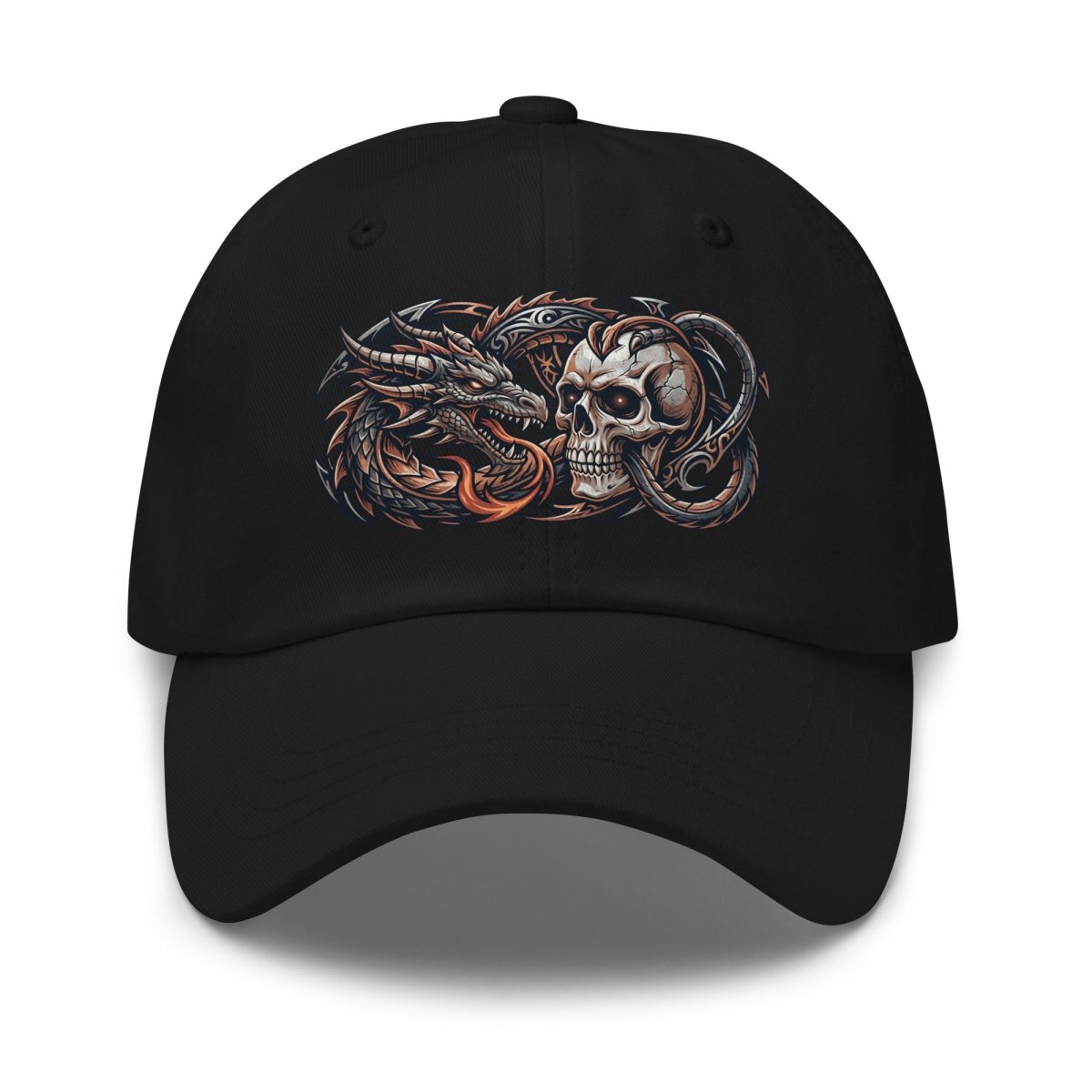 Death & Dragons Dad Hat | Adjustable Unstructured Cap - Hat