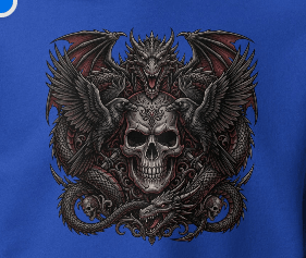 Dragon Skull Dark Art Premium Hoodie - Hoodie