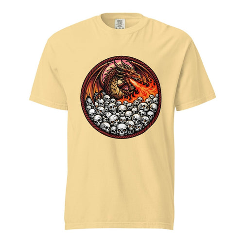 Dragon & Skulls Heavyweight Graphic Tee - T-Shirt