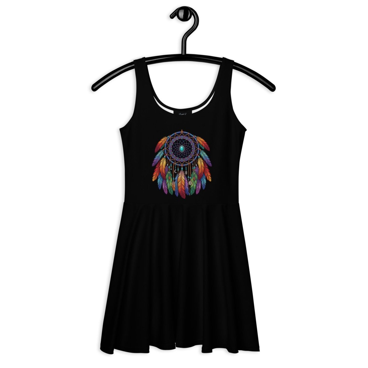 Dreamcatcher Print Skater Dress - Dress