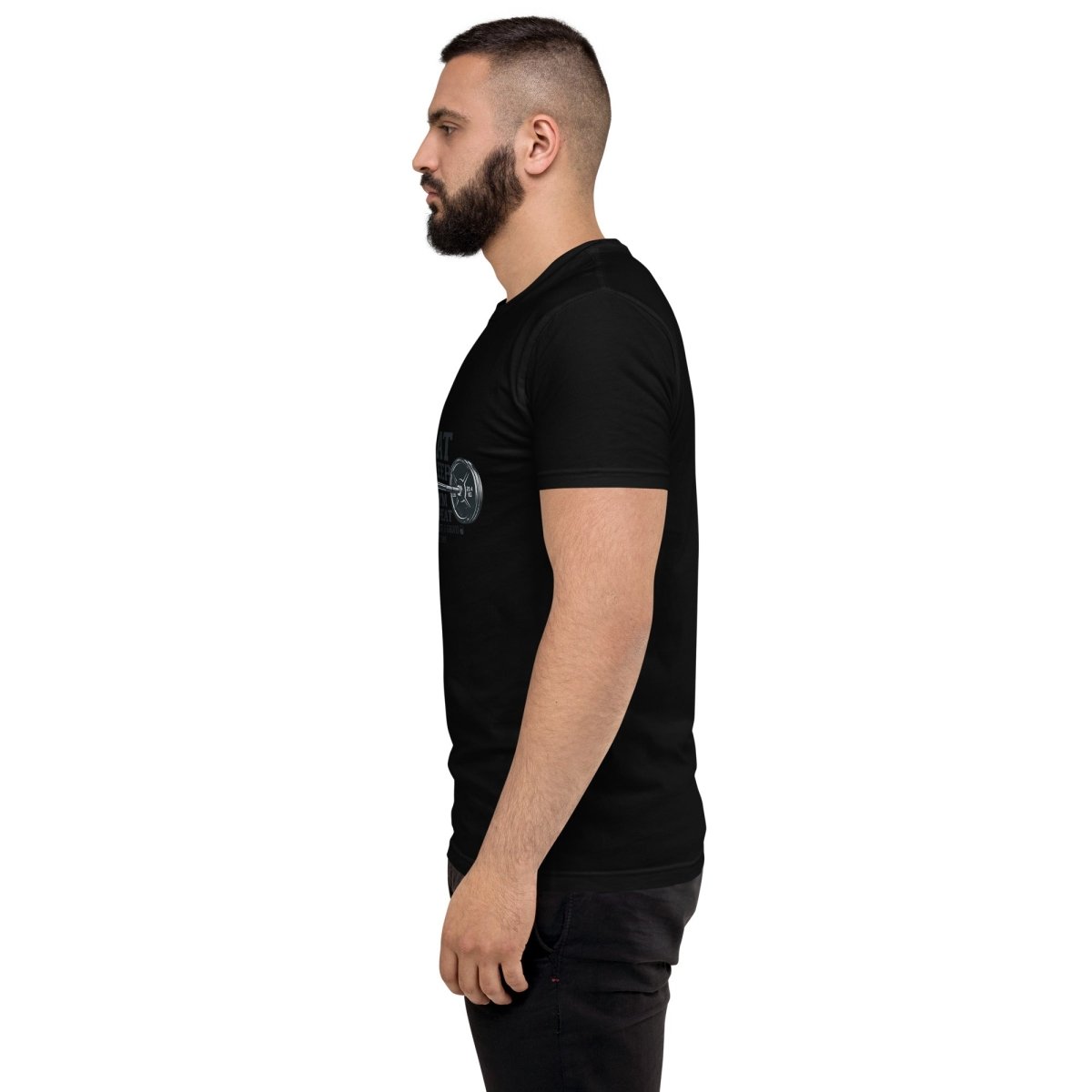 Eat Sleep Gym Repeat Men's Fitted T-Shirt - T - SHIRT