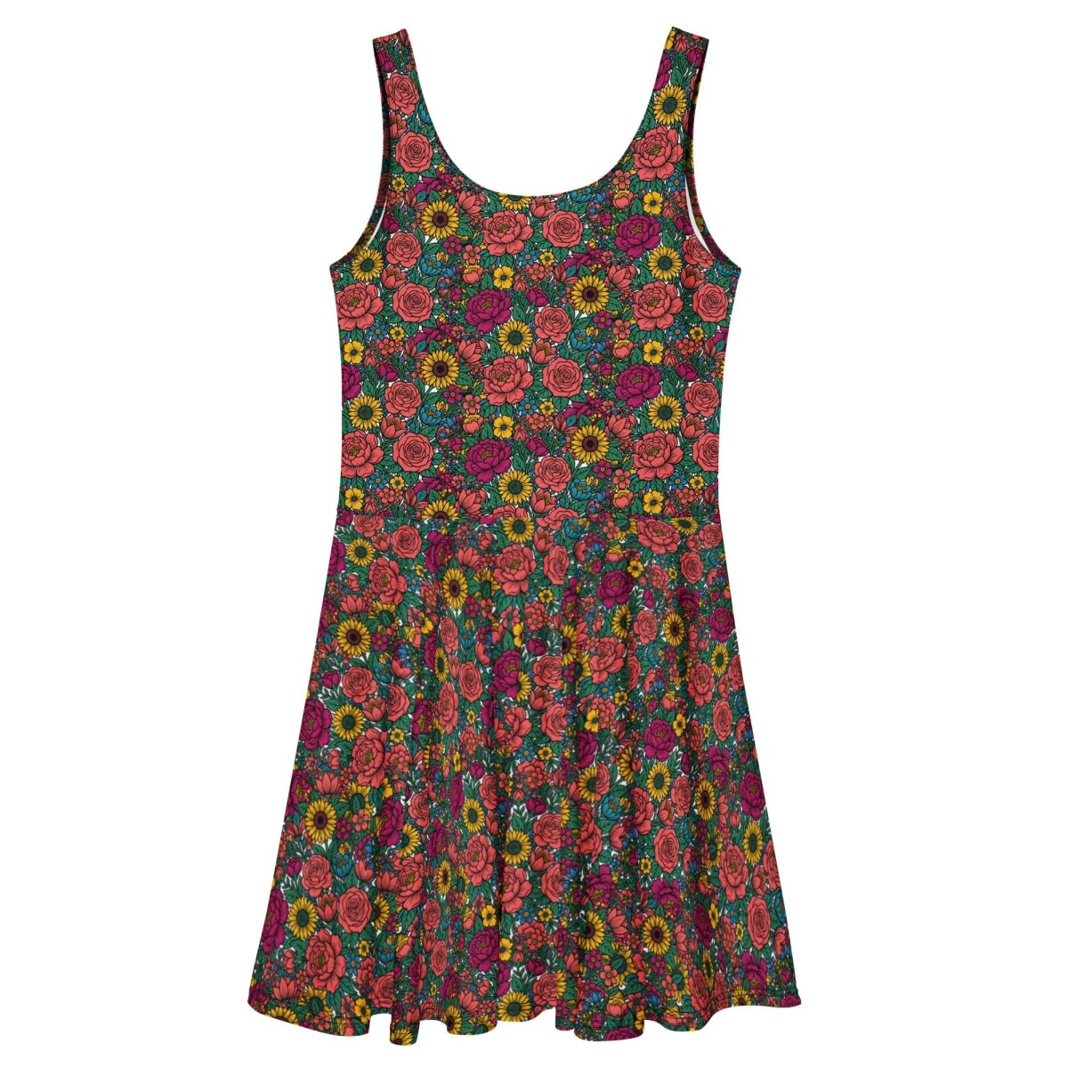 Floral Garden Skater Dress - Dress