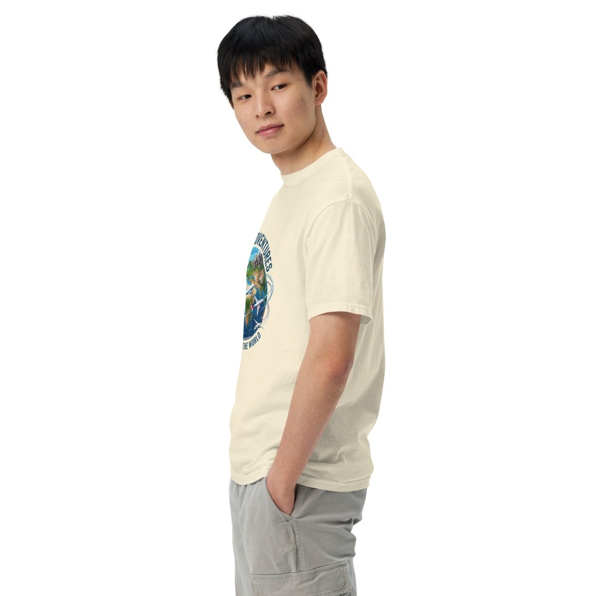 Global Adventures Explore the World Heavyweight T-Shirt - T-Shirt