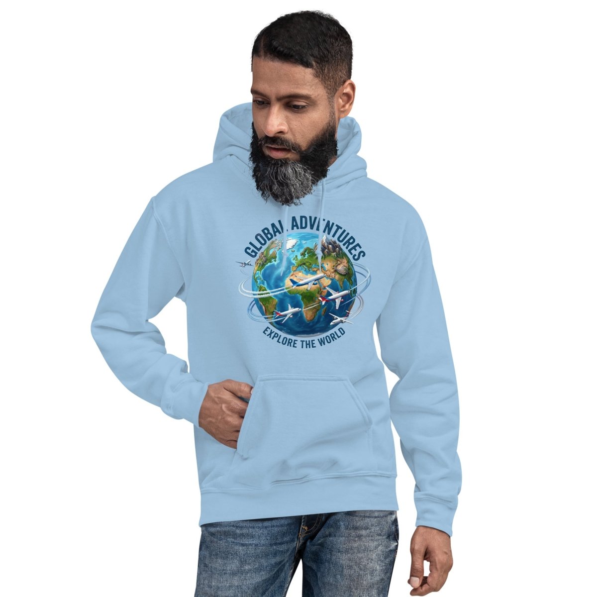 Global Adventures Hoodie – Explore the World Graphic Sweatshirt - Hoodie