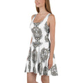 Hamsa Eye Mandala Skater Dress - Dress