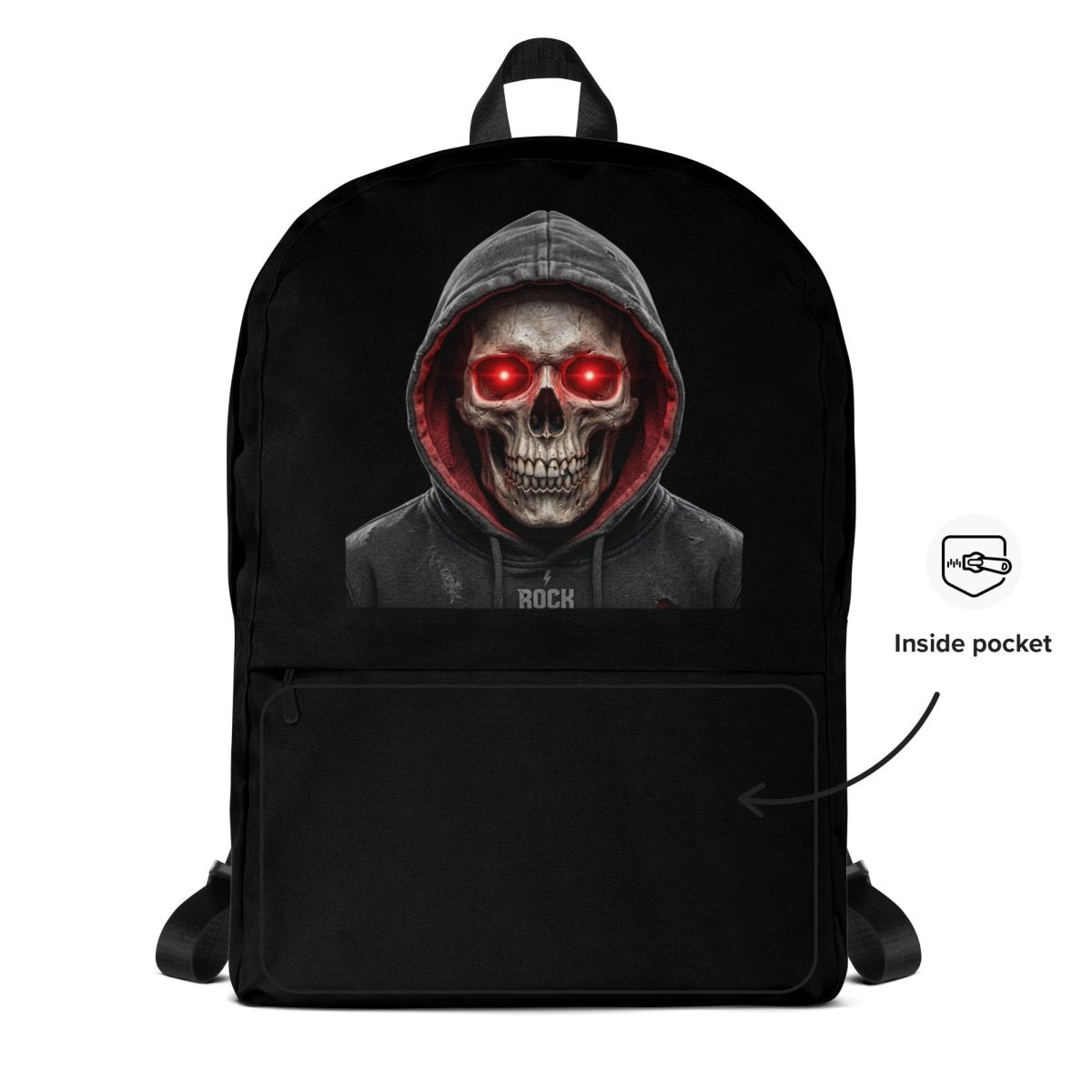 Hooded Skull Backpack – Dark Art Statement Bag - Backpack