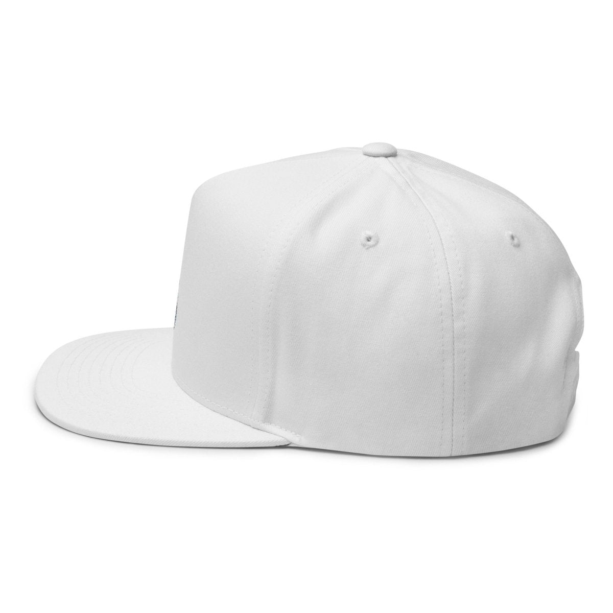 Howling Wolf Print Flat Bill Snapback Cap - Hat
