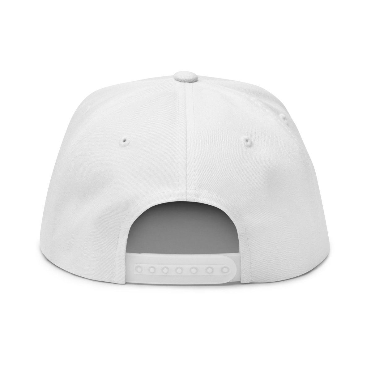 Howling Wolf Print Flat Bill Snapback Cap - Hat