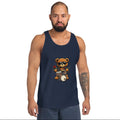 Men's Navy Tank Top | Soft Combed Cotton Staple Vest - Tank Top