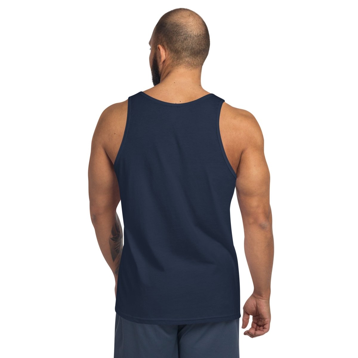 Men's Navy Tank Top | Soft Combed Cotton Staple Vest - Tank Top