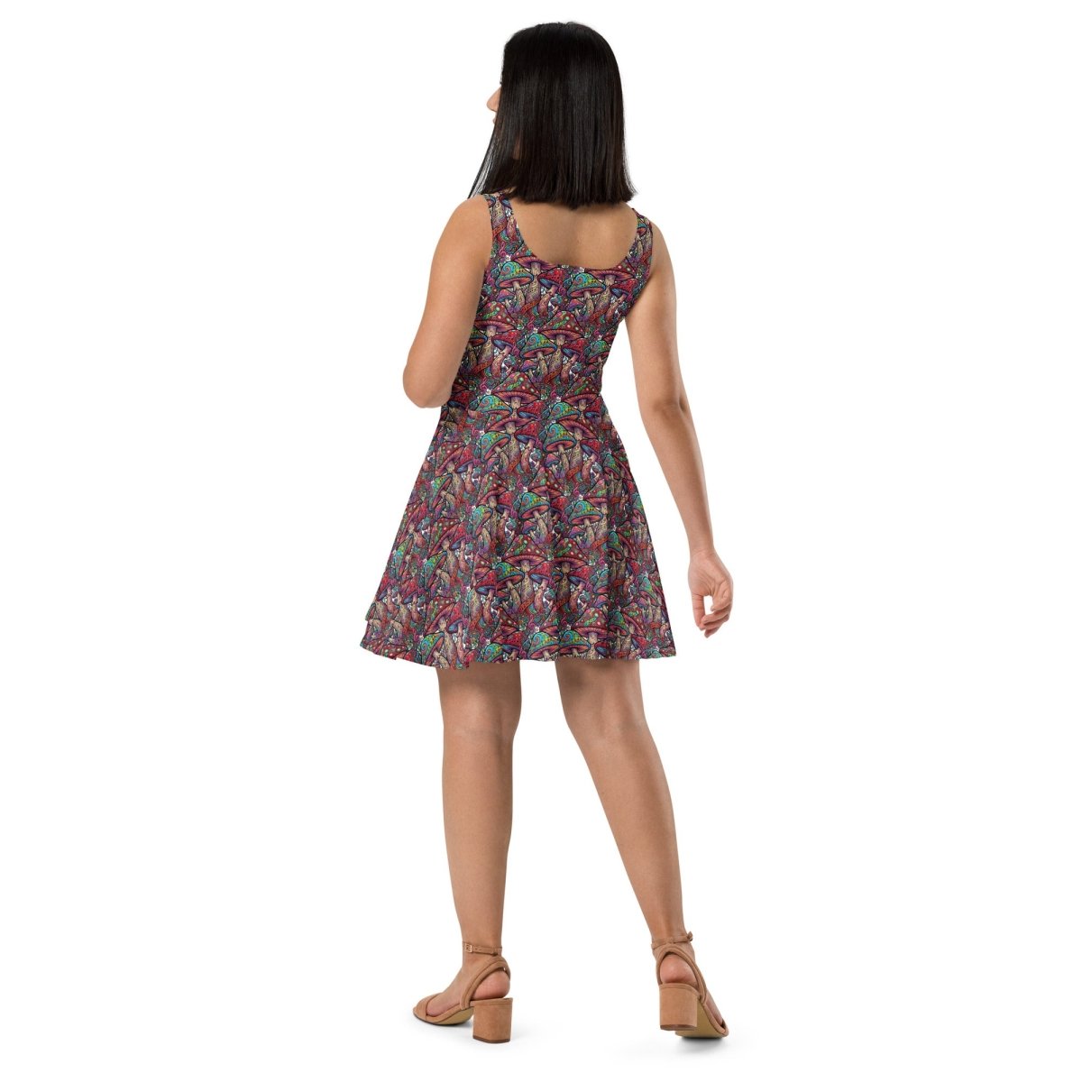 Mushroom Melody Skater Dress - Dress