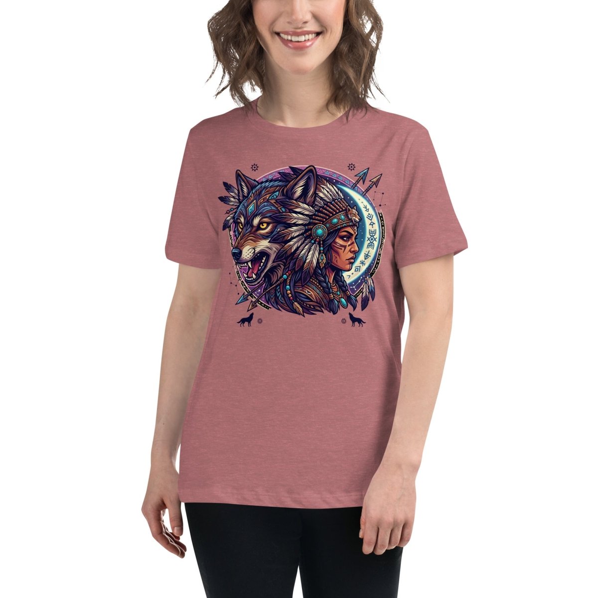 Native Witch Wolf Women's Relaxed T-Shirt - T-Shirt