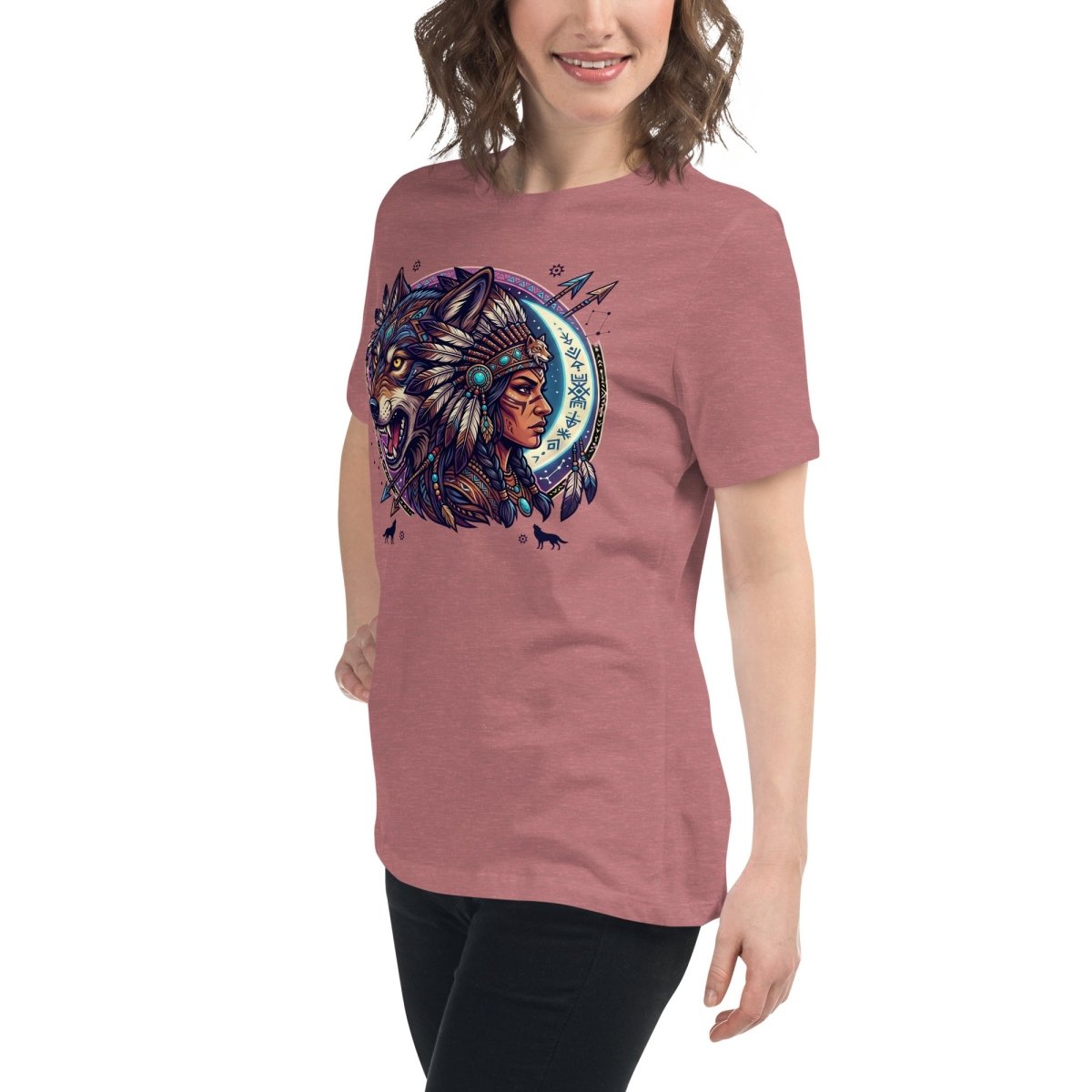 Native Witch Wolf Women's Relaxed T-Shirt - T-Shirt