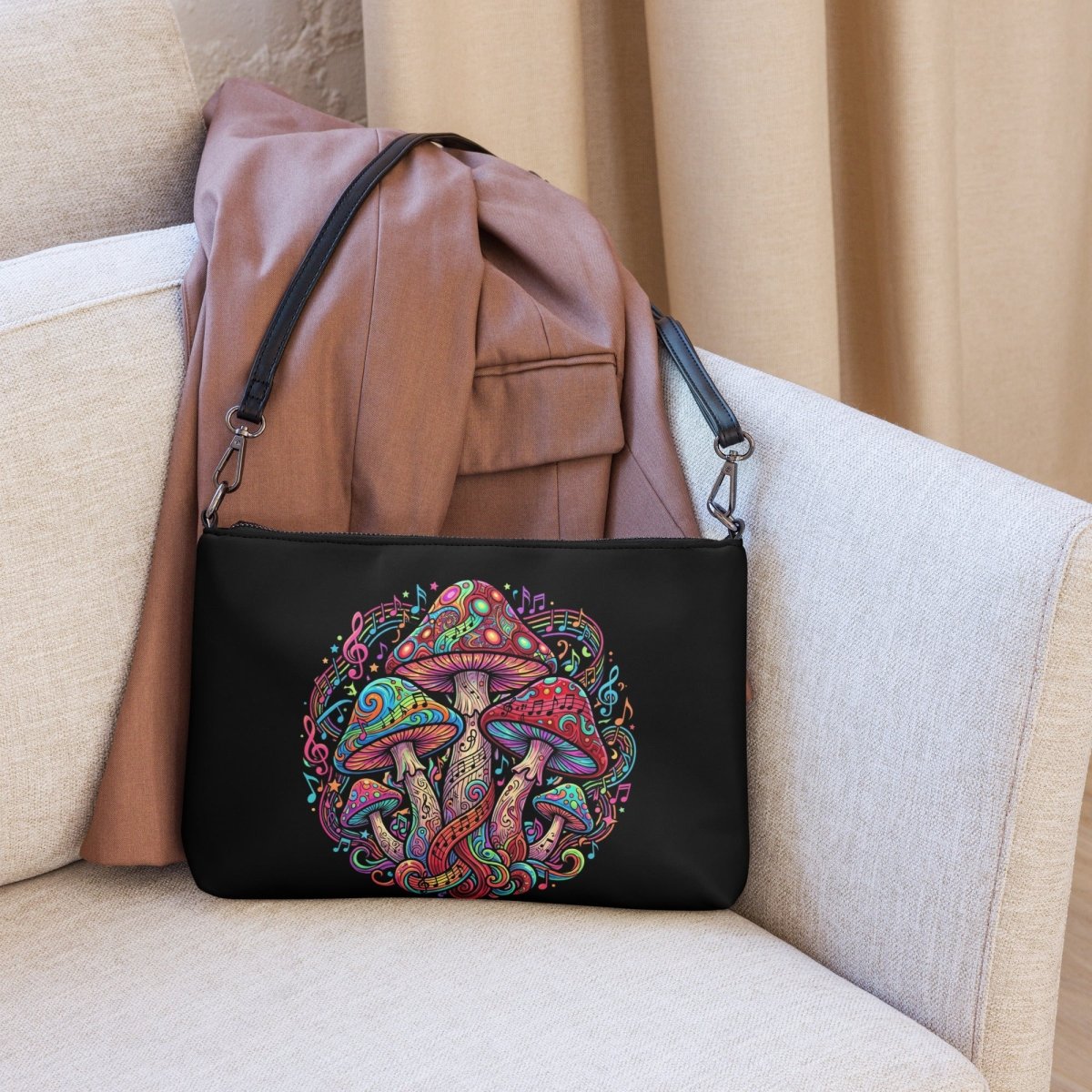Psychedelic Mushroom Crossbody Bag - Crossbody Bag