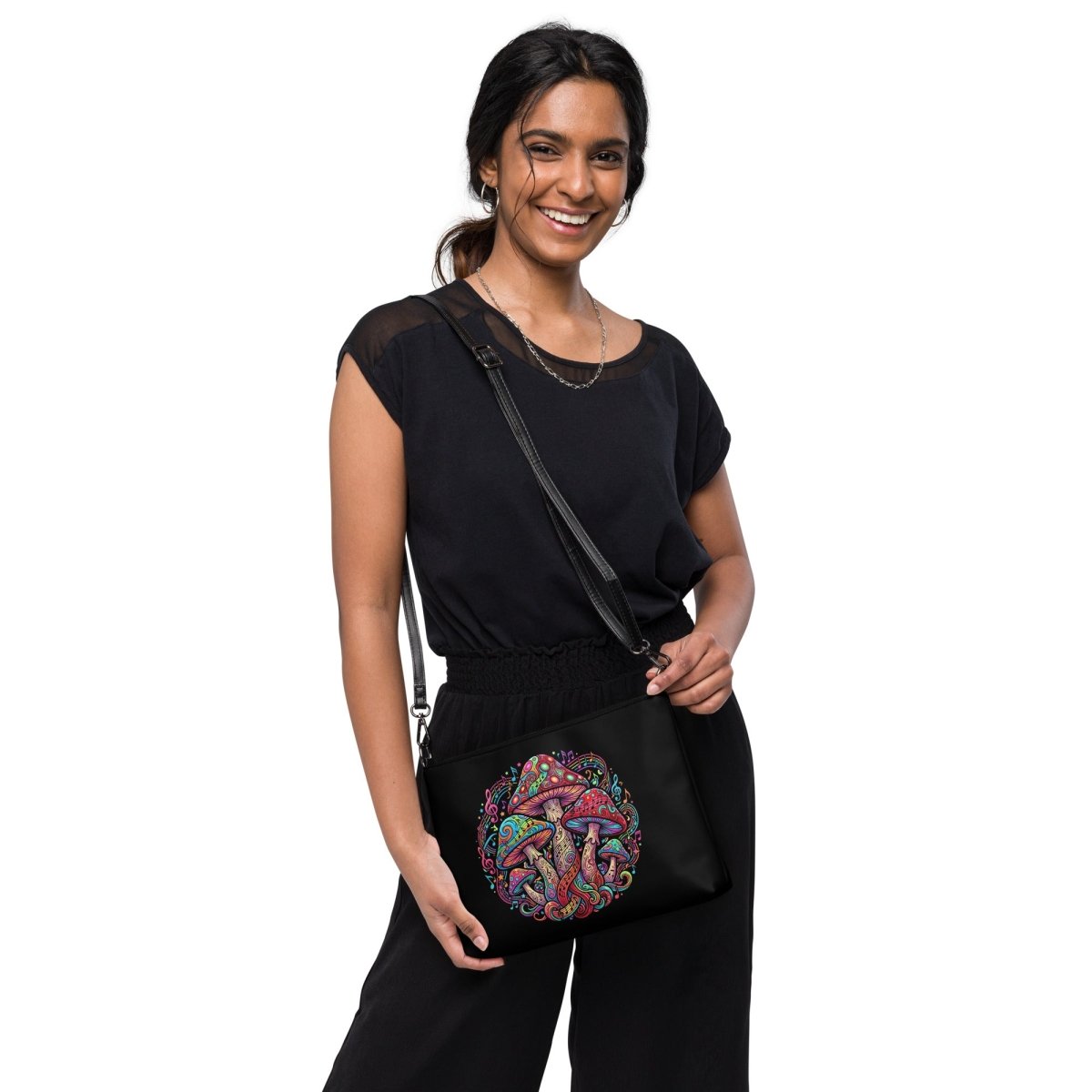 Psychedelic Mushroom Crossbody Bag - Crossbody Bag