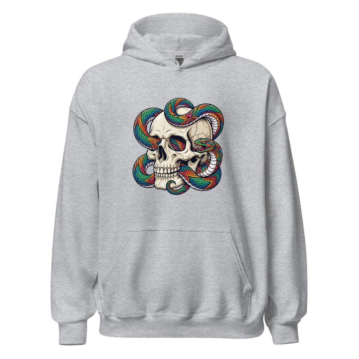 Rainbow Serpent Skull Hoodie - Hoodie
