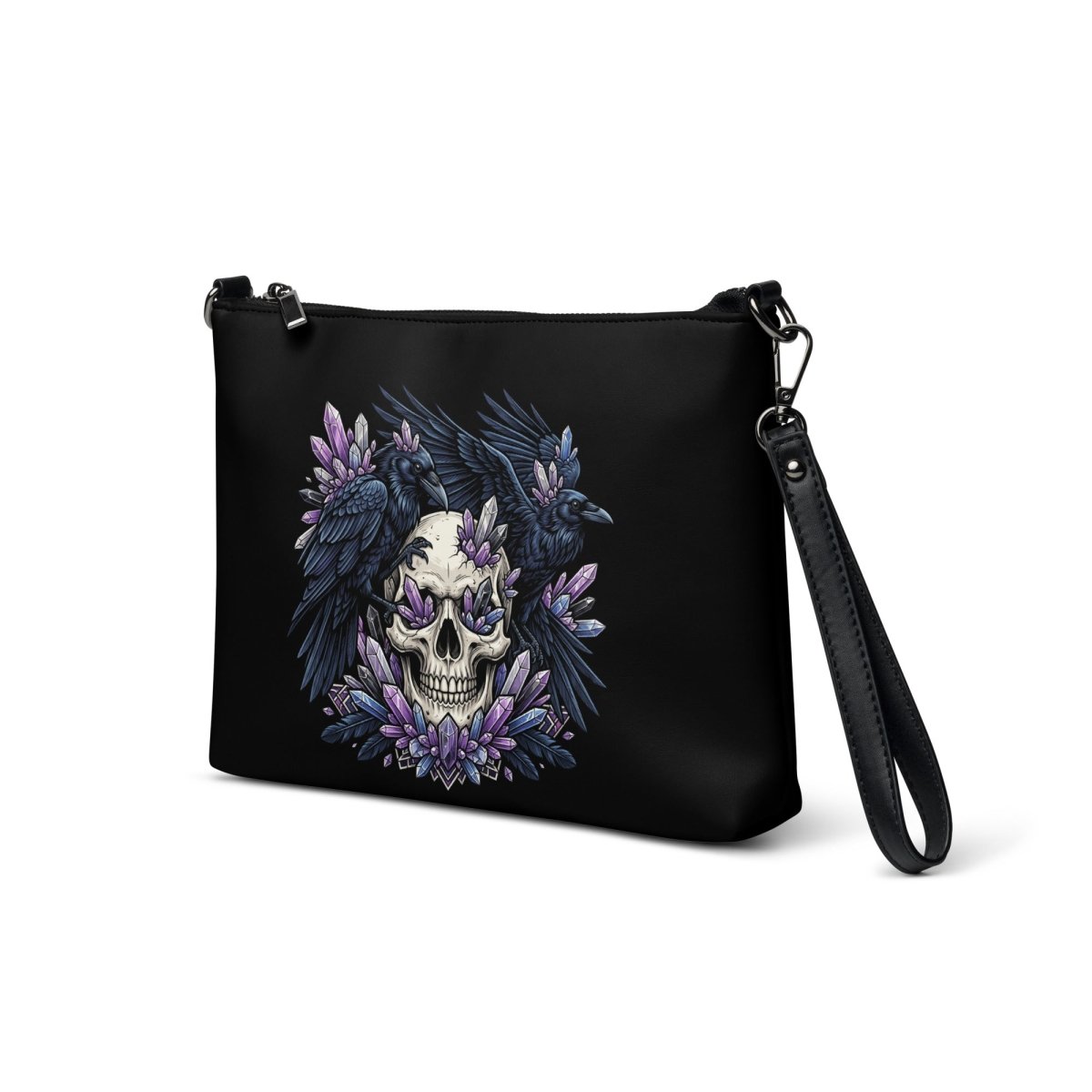 Ravens & Crystal Skull Crossbody Bag - Crossbody Bag