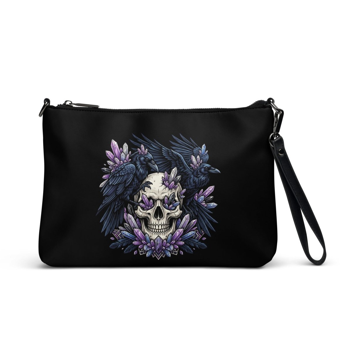 Ravens & Crystal Skull Crossbody Bag - Crossbody Bag