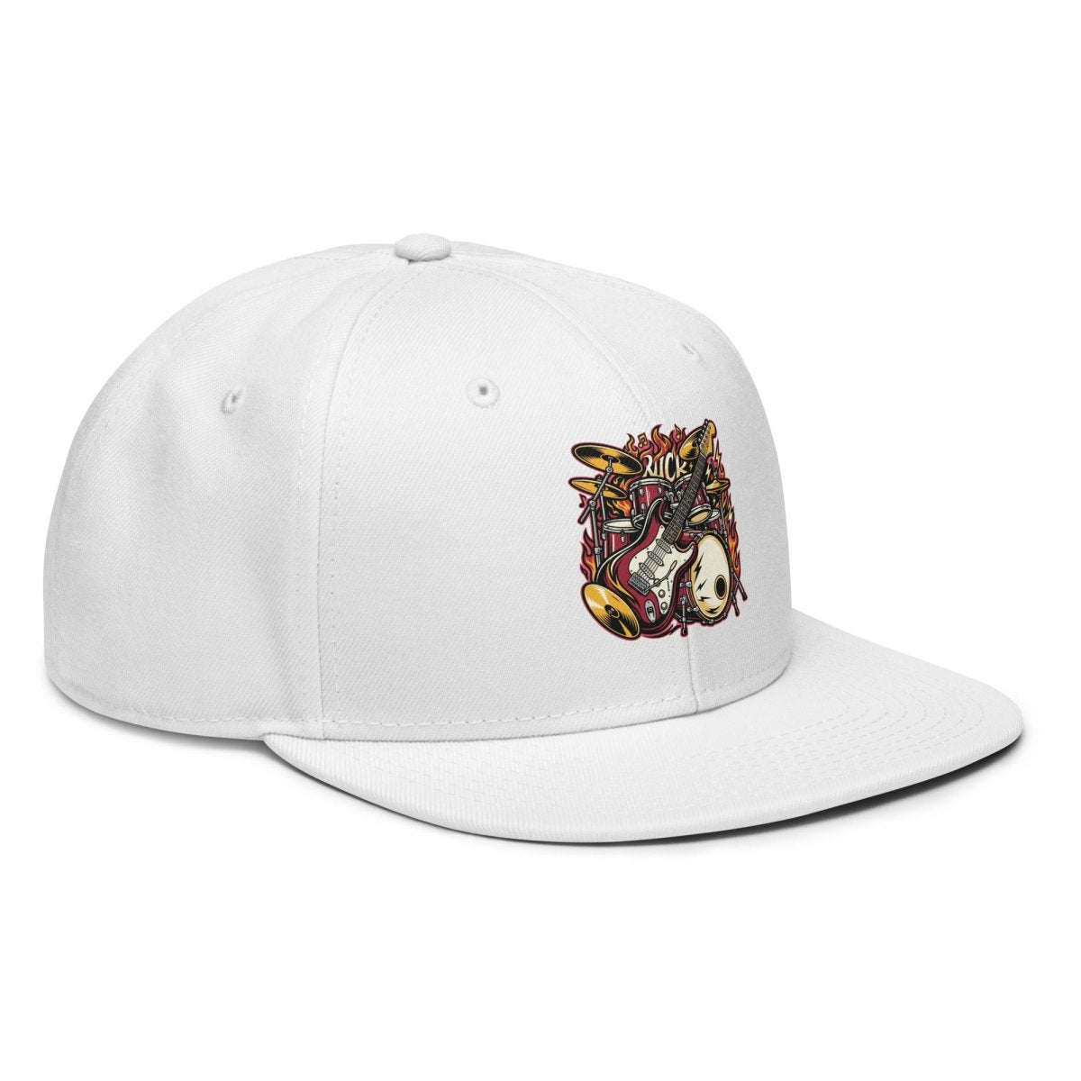 Rock Print Snapback Cap - Hat