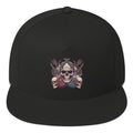 Rock Skull Guitar Snapback Cap - Hat