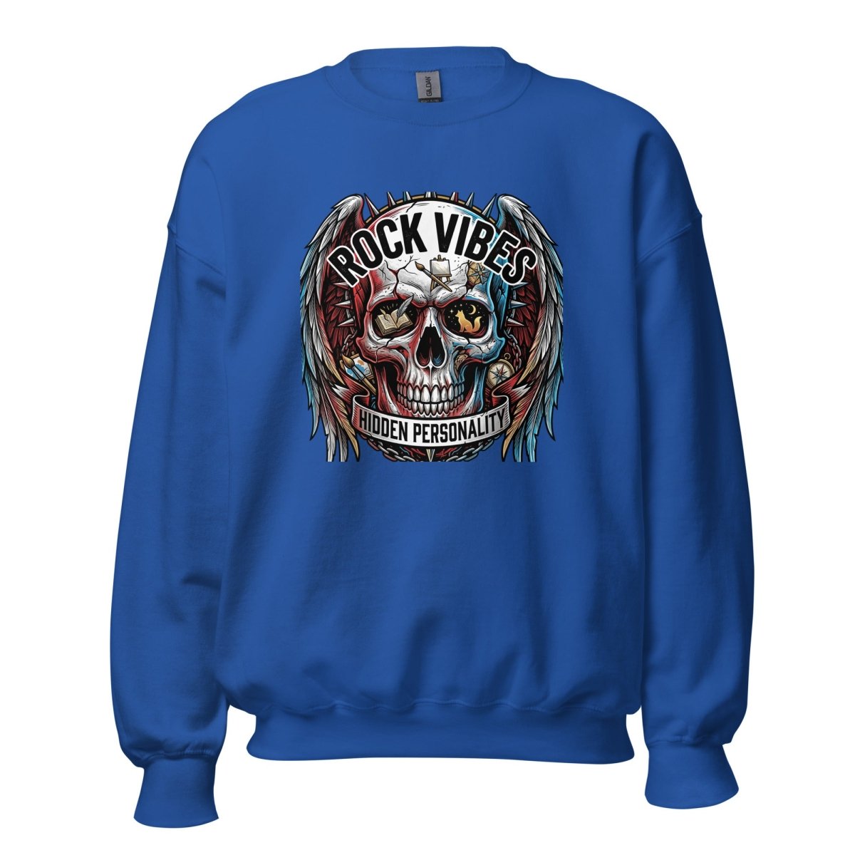 Rock Vibes Crew Neck Sweatshirt - Sweatshirt
