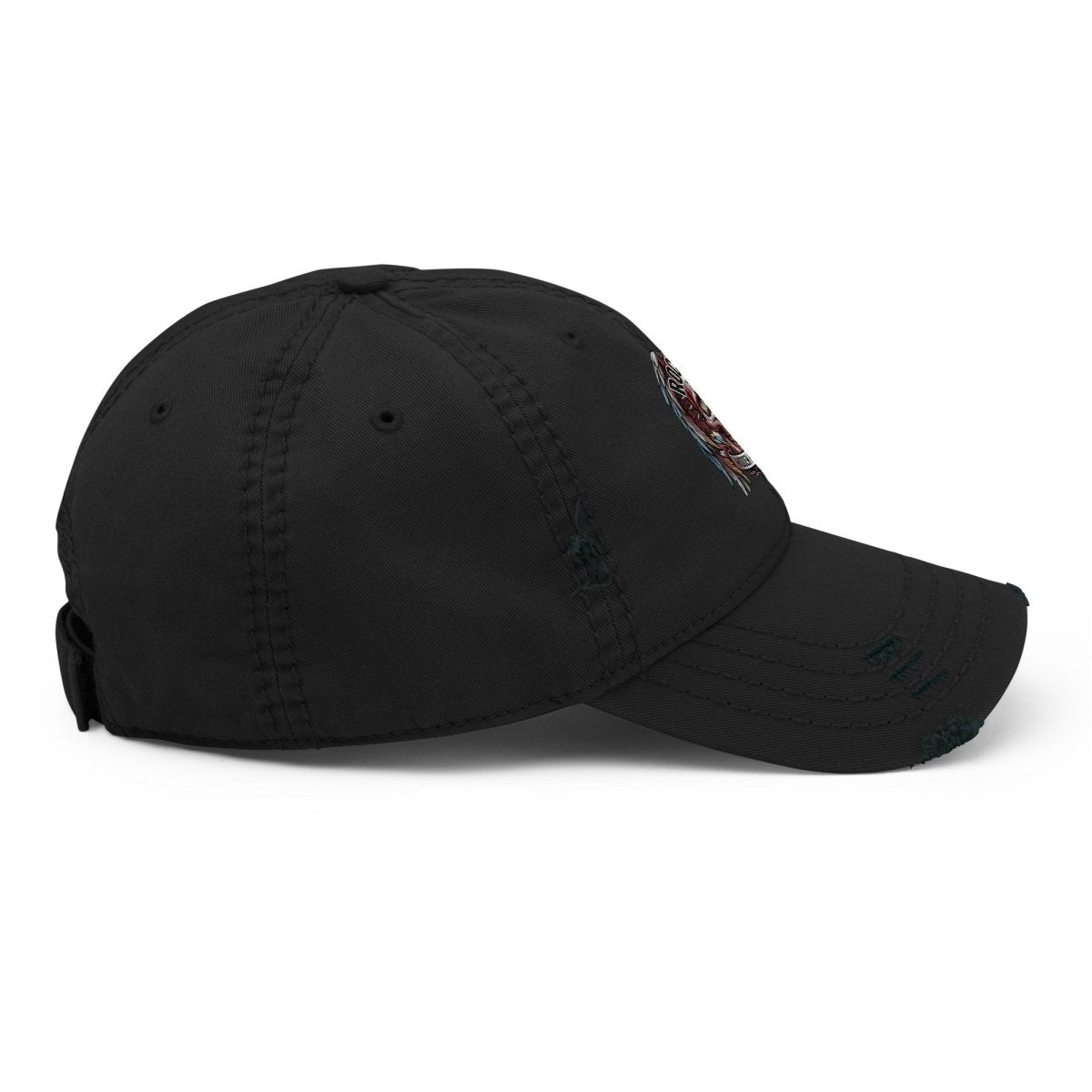 Rock Vibes Distressed Dad Hat - Hat
