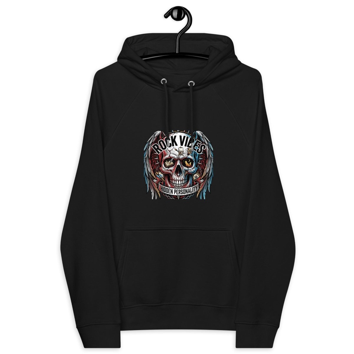 Rock Vibes Eco Raglan Hoodie - Hoodie
