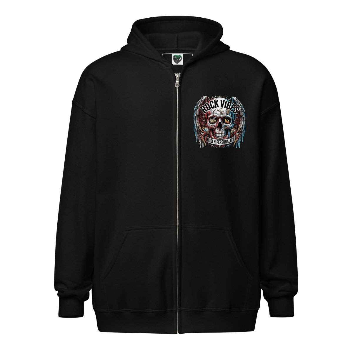 Rock Vibes Unisex Zip Hoodie - Hoodie