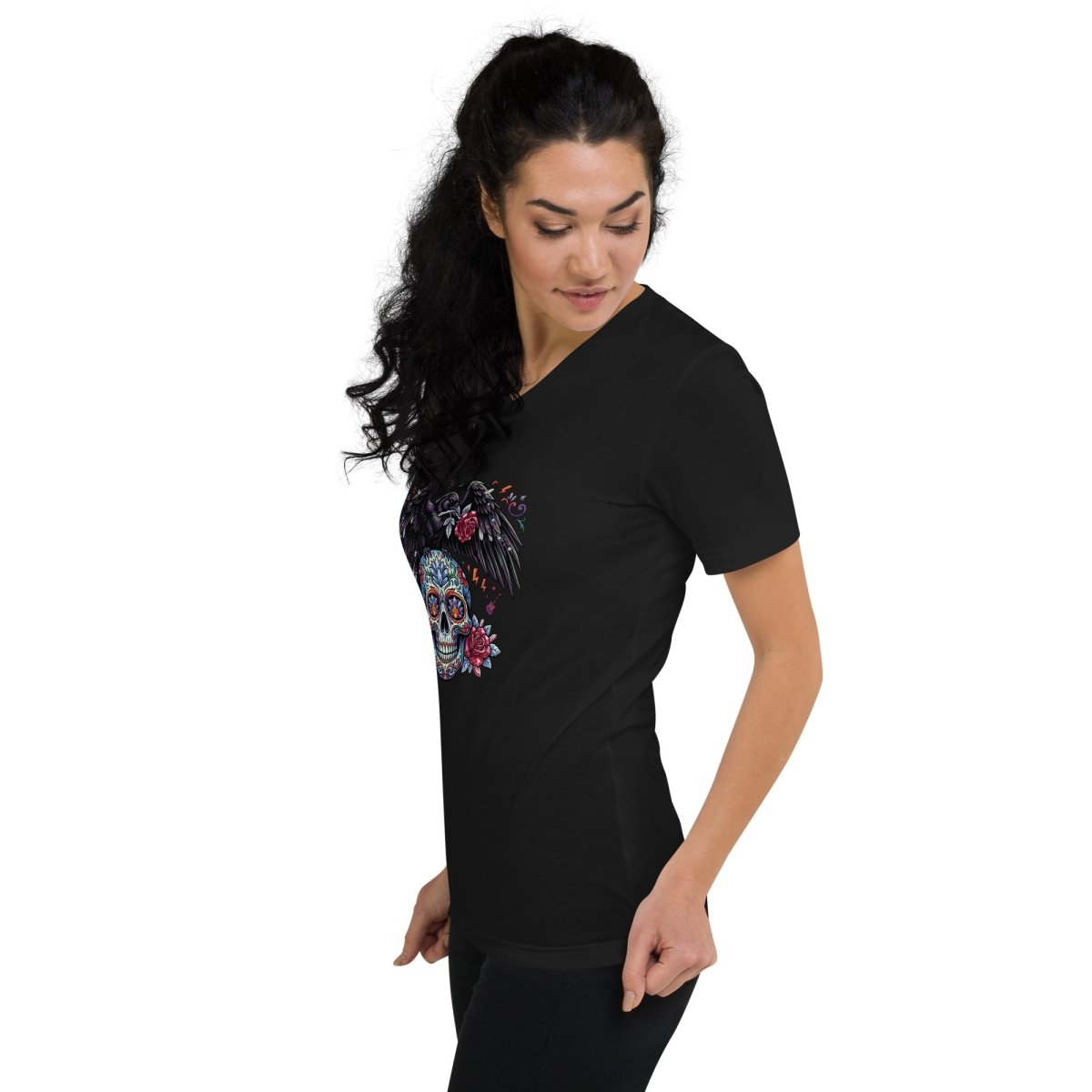 Rock Vibes V - Neck T-Shirt – Bold Graphic Tee - T - SHIRT