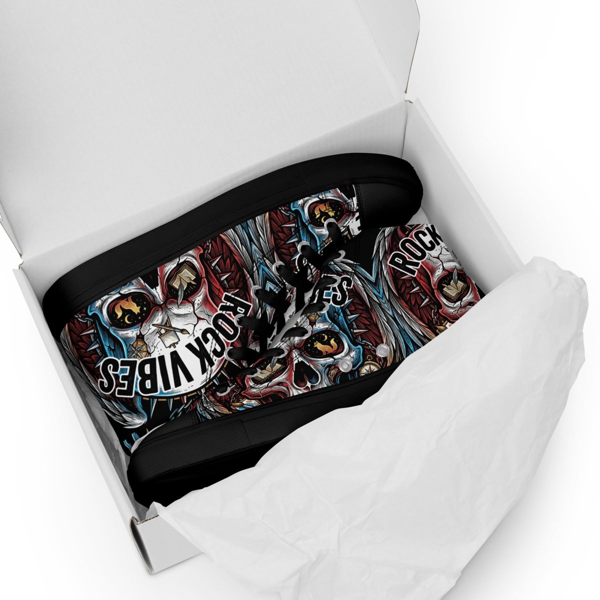 Rock Vibes Women's High Top Canvas Shoes - SHOES