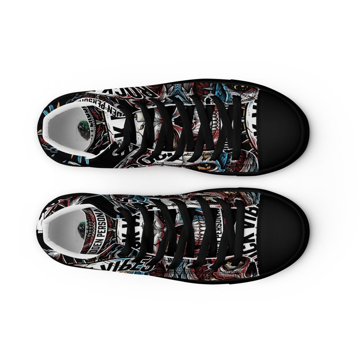 Rock Vibes Women's High Top Canvas Shoes - SHOES