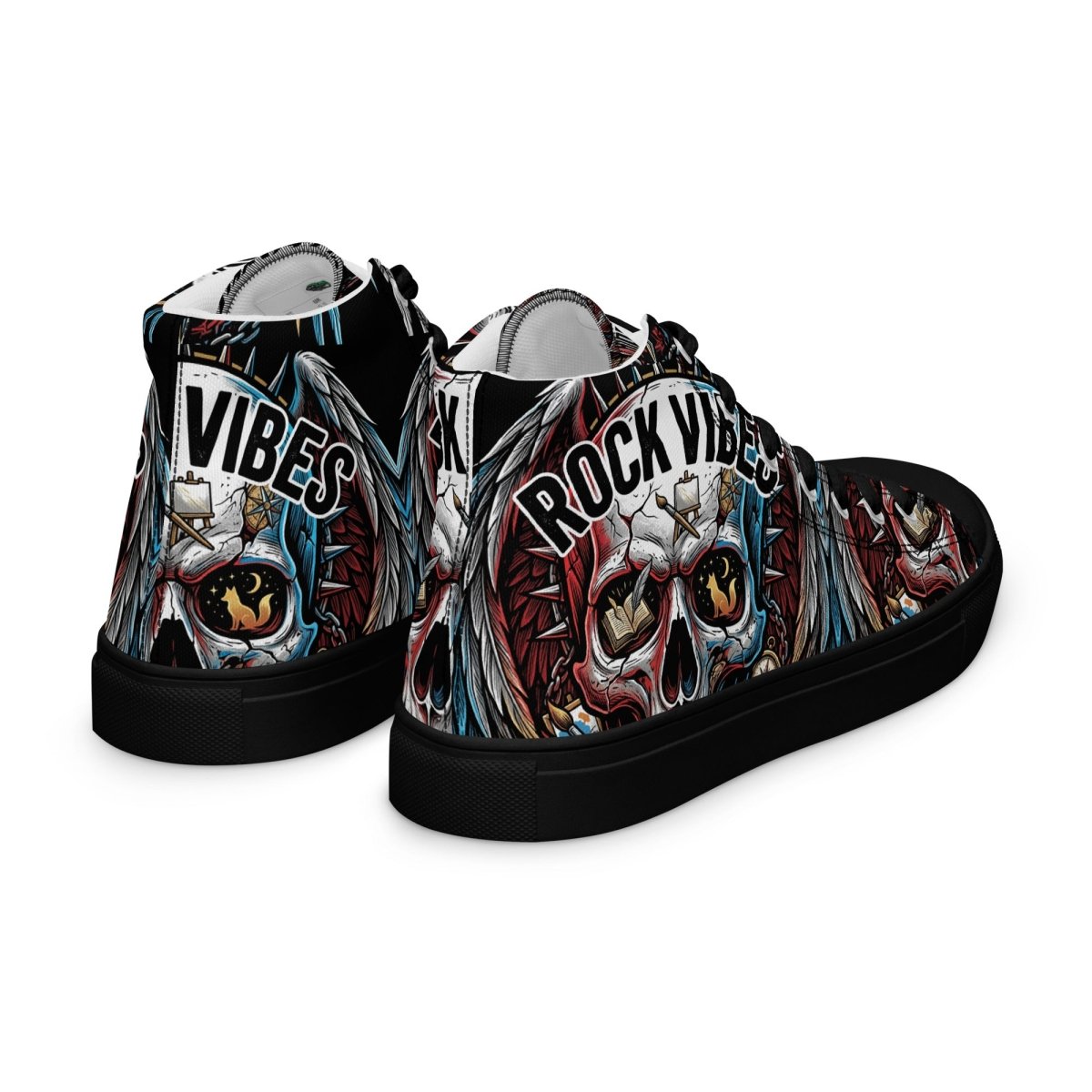 Rock Vibes Women's High Top Canvas Shoes - SHOES