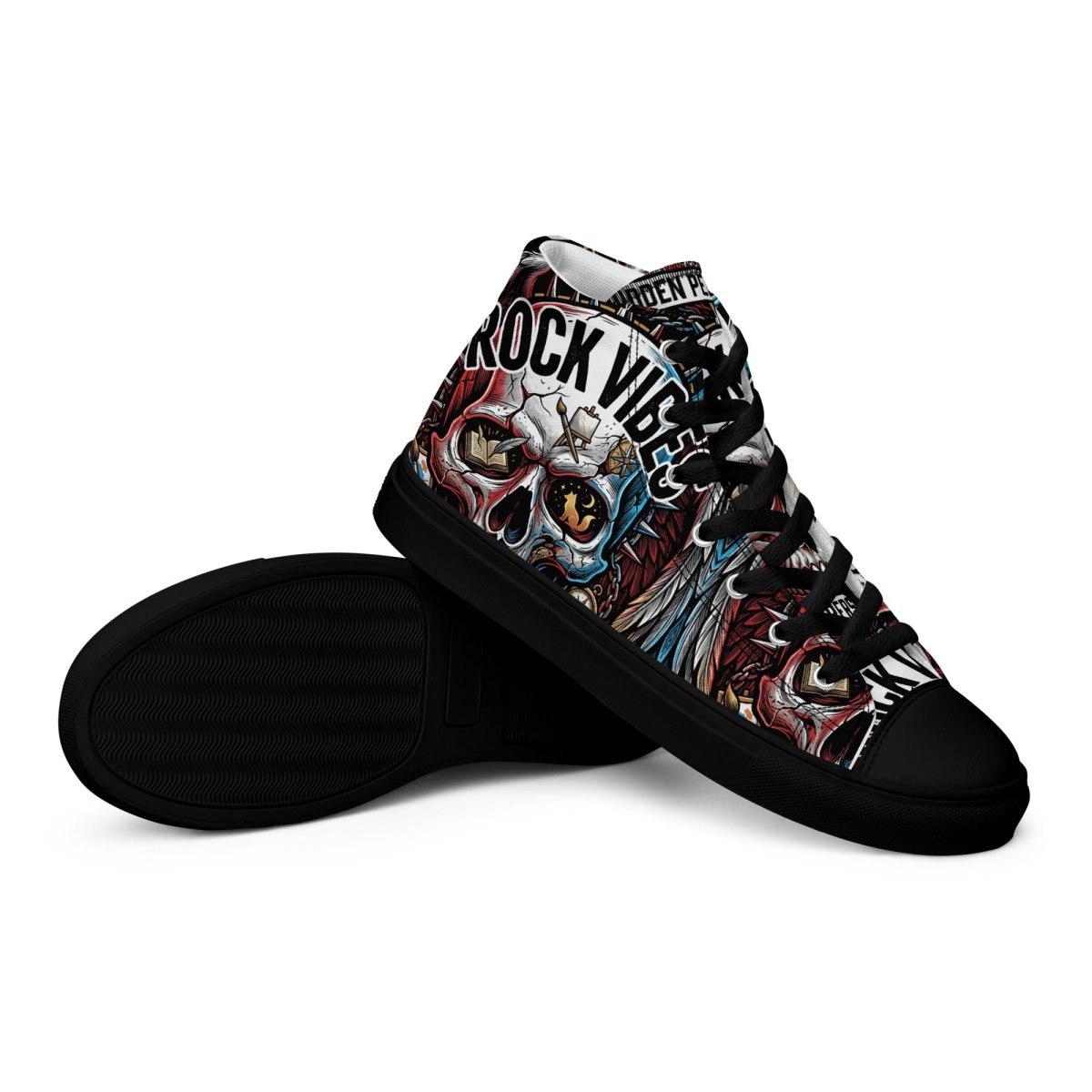 Rock Vibes Women's High Top Canvas Shoes - SHOES