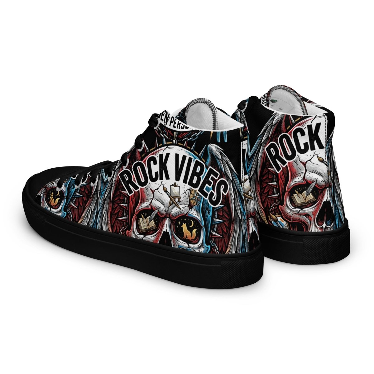 Rock Vibes Women's High Top Canvas Shoes - SHOES