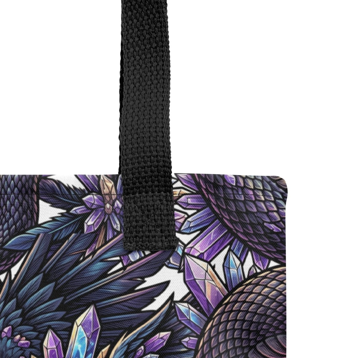 Serpent & Skull Dark Art Tote Bag — Gothic All - Over Print - Tote Bag