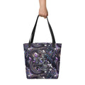 Serpent & Skull Dark Art Tote Bag — Gothic All - Over Print - Tote Bag