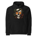Serpent Skull — Dark Art Unisex Eco Raglan Hoodie - Hoodie