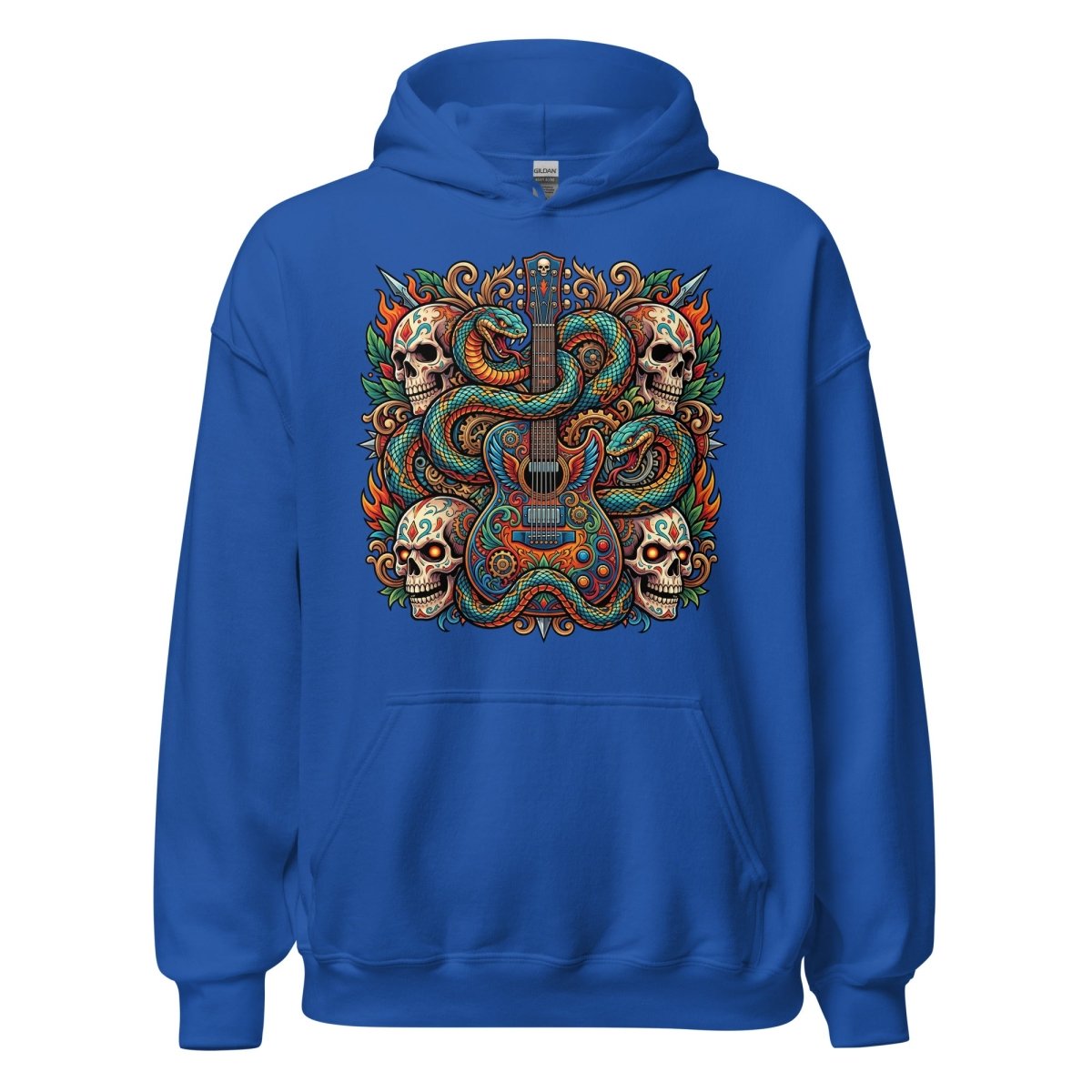 Serpent & Skull Guitar Hoodie - Hoodie